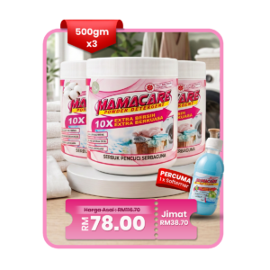 3 Botol Sabun Mamacare (500gm x 3) + FREE SOFTERNER